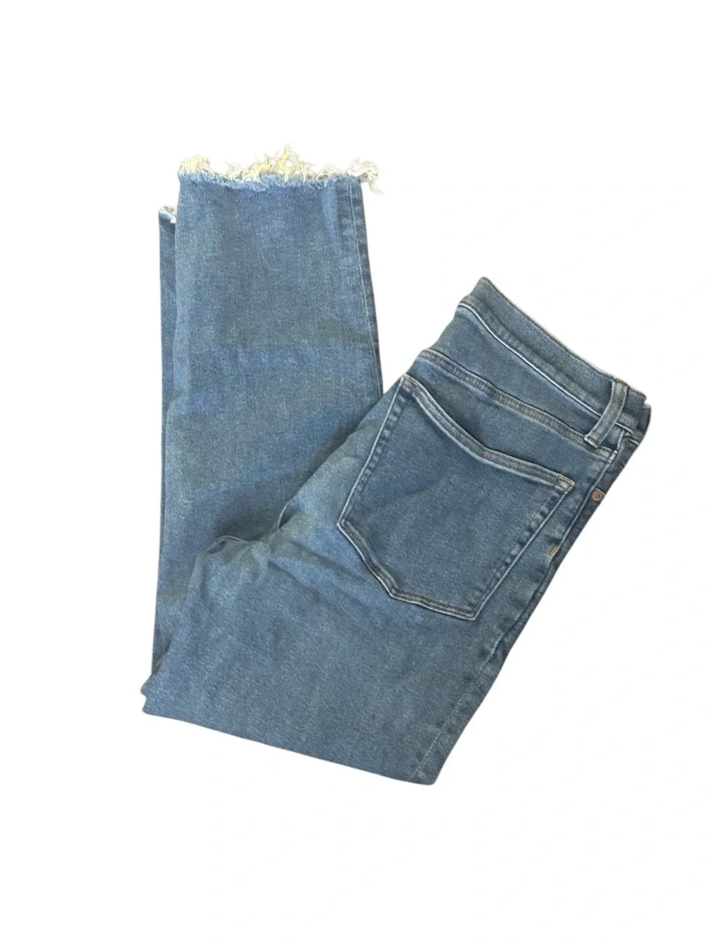 J. Crew Stovepipe High Rise Raw Hem Woman’s Jeans. Size 30.